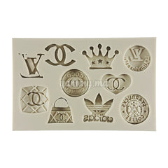 Moule Silicone Thème LV, Chanel et Adidas