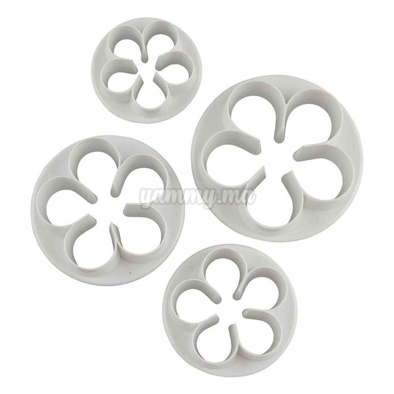 Set 4 Emporte-pièces Fleur Rose