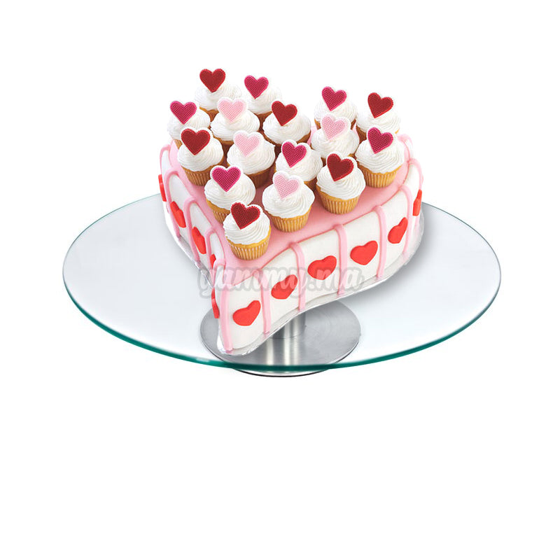Plateau Tournant en Verre 30 cm / h 7 cm