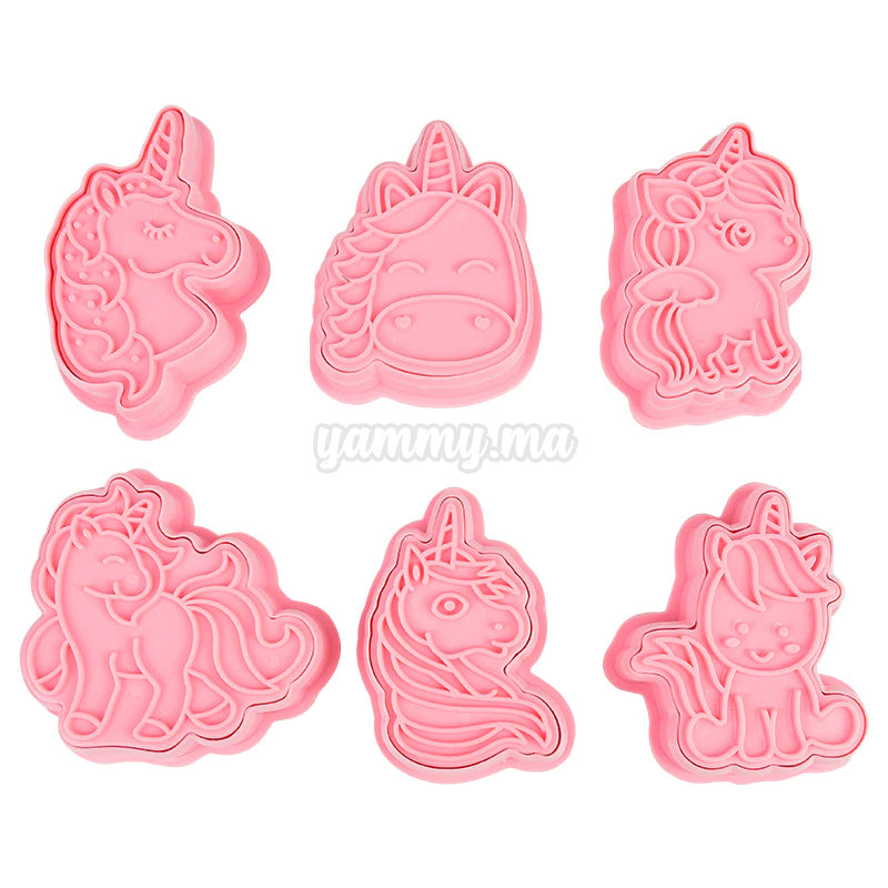6 Emporte-Pieces Licorne