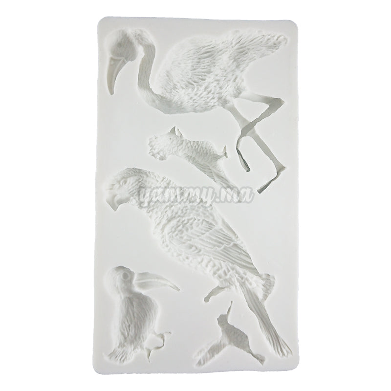 Moule Silicone 5 Oiseaux