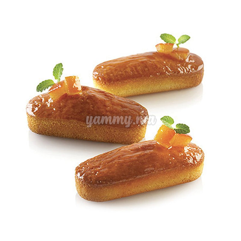 AIR PLUS 03 - 6 Mini Plum Cake 40 x 94 x h25 mm - Silikomart AIR PLUS 03 - 6 Mini Plum Cake 40 x 94 x h25 mm - Silikomart
