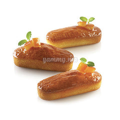 AIR PLUS 03 - 6 Mini Plum Cake 40 x 94 x h25 mm - Silikomart