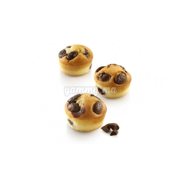 Moule Silicone Perforé Mini Muffins Ø 6 cm "AIR PLUS 13" (x12) – Silikomart Moule Silicone Perforé Mini Muffins Ø 6 cm "AIR PLUS 13" (x12) – Silikomart