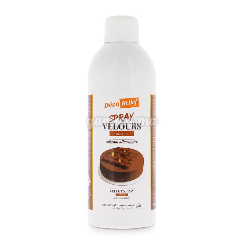 Spray Velours Marron Beurre de Cacao 400 ml - Déco Relief