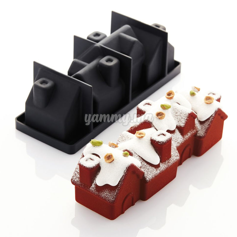 Moule Silicone CHALET "KE078" - Pavoni Moule Silicone CHALET "KE078" - Pavoni