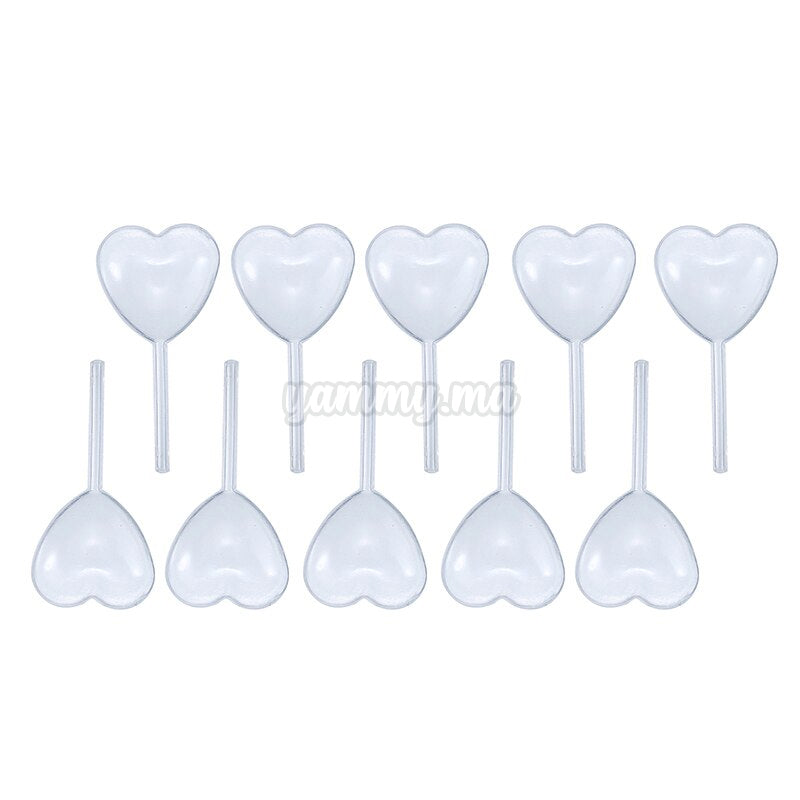 Mini Pipettes Coeur à presser jetables en plastique 4ml 25 Pcs