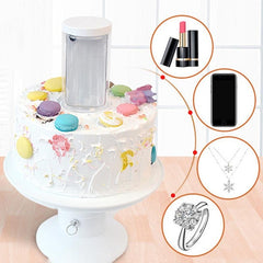 Présentoir à Gâteaux 25cm avec Boîte Surprise