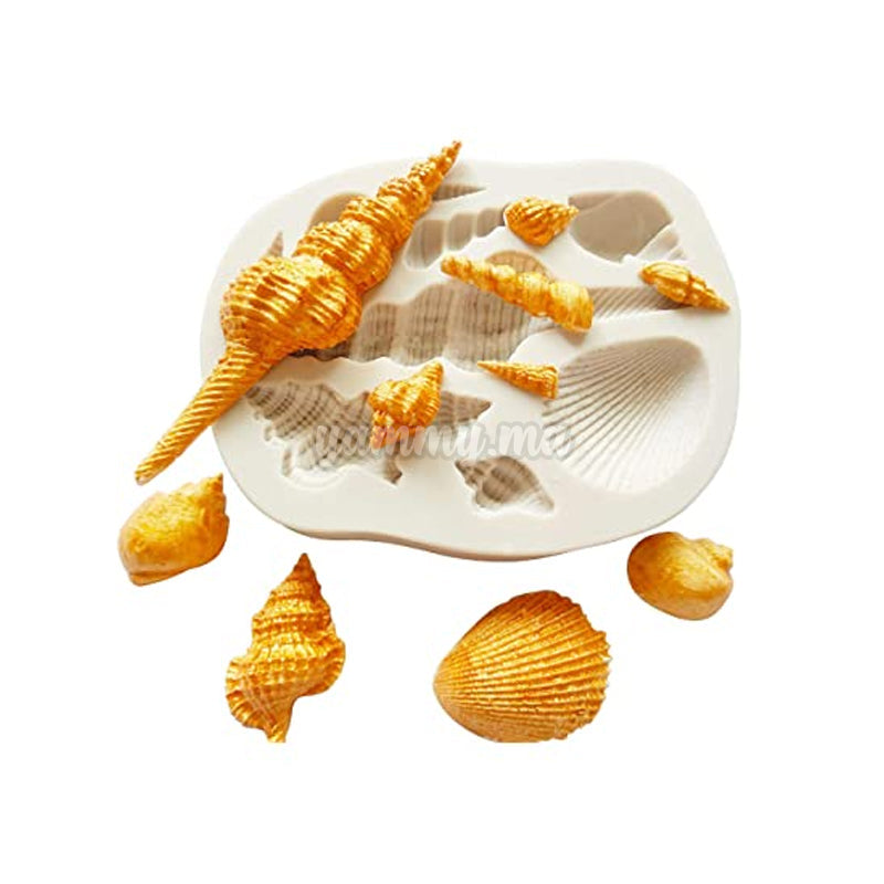 Moule Silicone 10 Coquillages