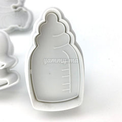 Set 3 Emporte-Pièces avec Poussoir Bébé Naissance Baptème