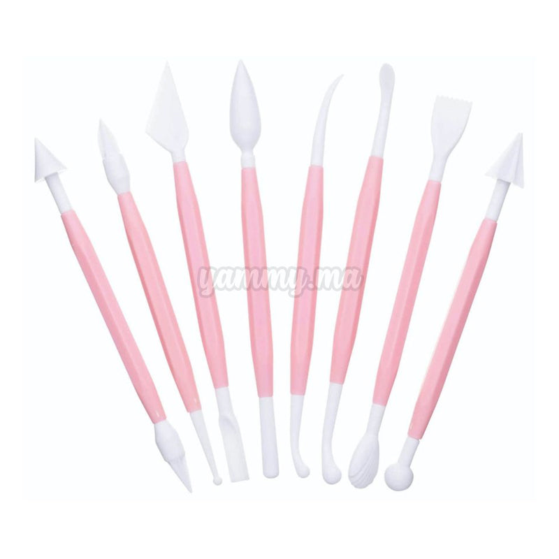 Set 8 Outils de Modelage pour Pâte à Sucre