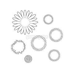 Lot de 7 Emporte-pièces de Tournesol