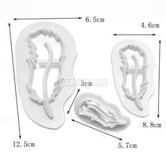 Set 3 Emporte-pièces Plumes