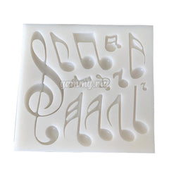 Moule Silicone 13 Notes et Music