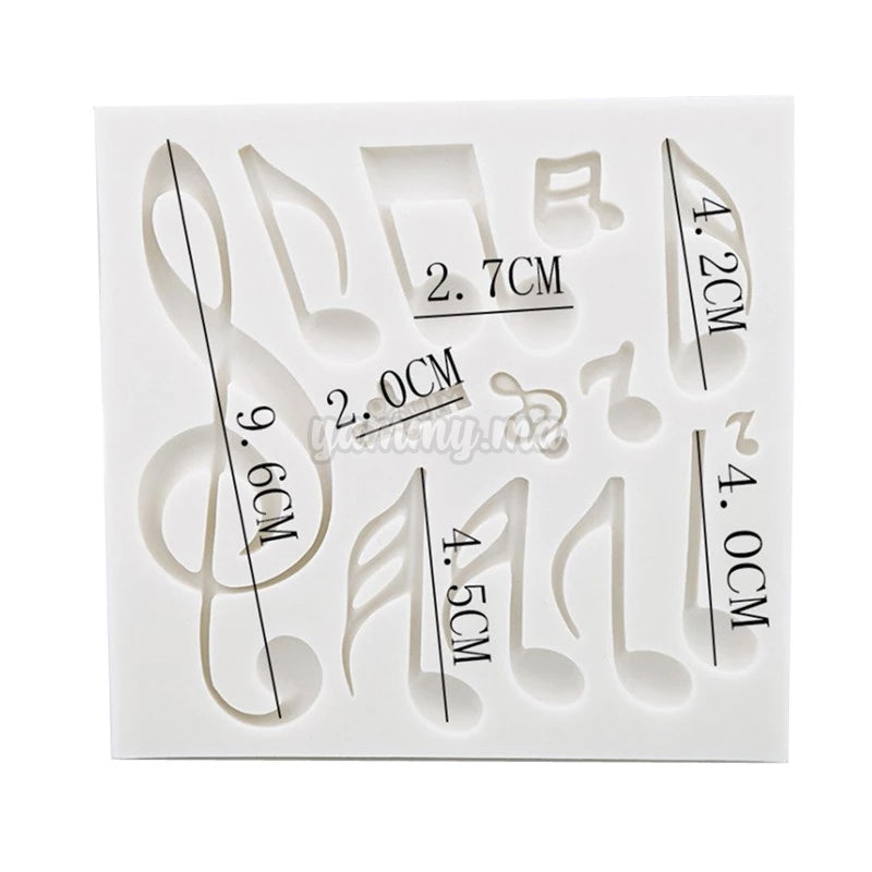 Moule Silicone 13 Notes et Music