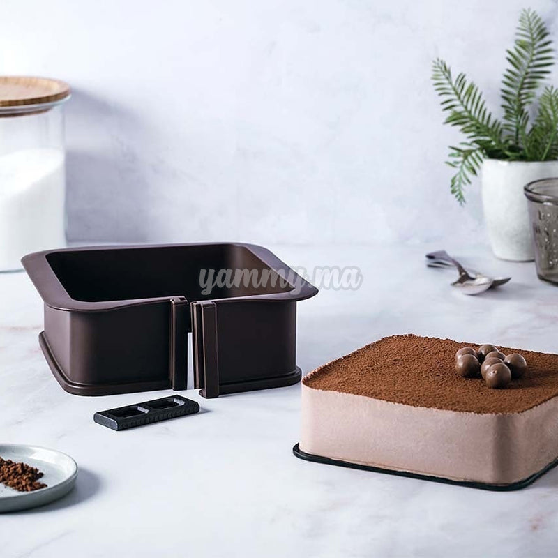 Moule Silicone Carré Démontable 18x18x7 cm - Lacor Moule Silicone Carré Démontable 18x18x7 cm - Lacor