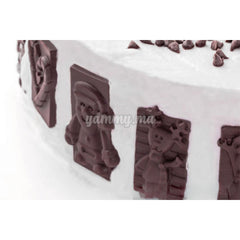 Moule Silicone Xmas Choco Tags "SF146" - Silikomart