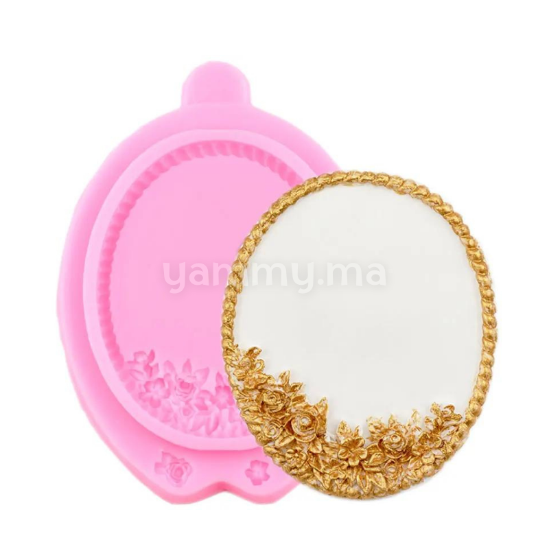 Moule Silicone Cadre Photo Miroir Ovale