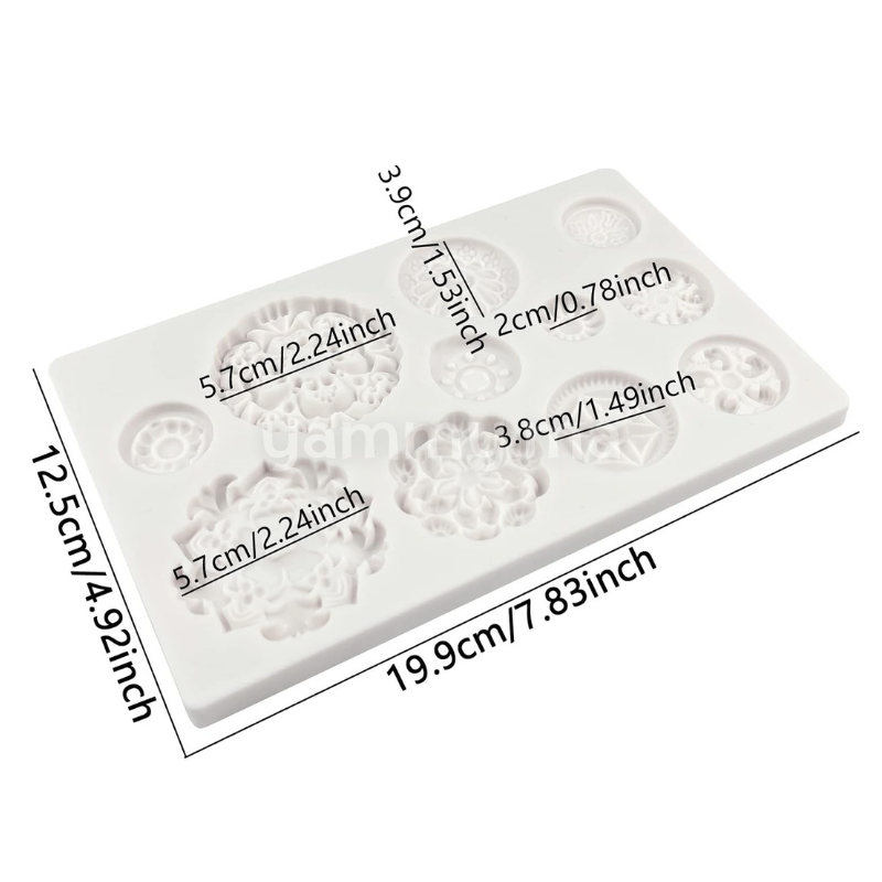 Moule Silicone 11 Fleurs Vintage