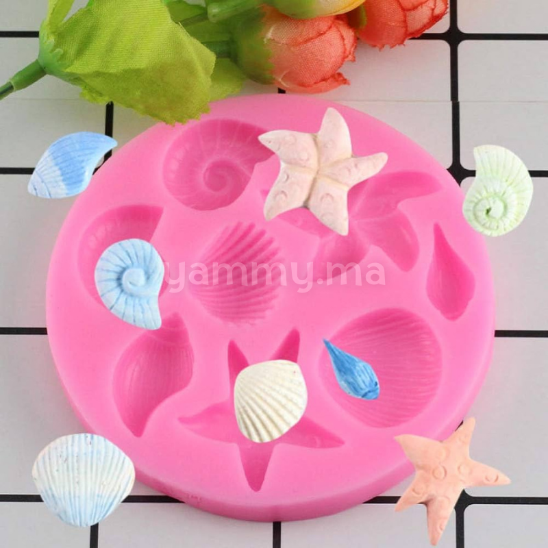 Moule Silicone Coquillages et Fruits de Mer