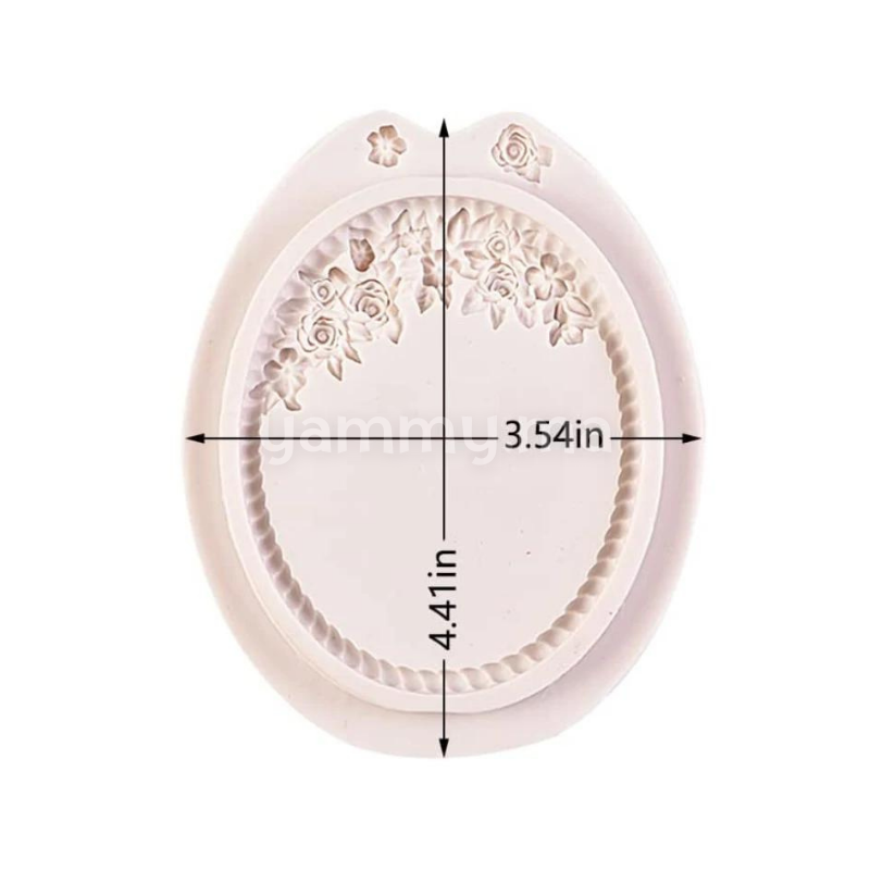 Moule Silicone Cadre Photo Miroir Ovale