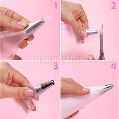 Poche à Douille Pâtissière Jetable 33 cm x 50 Pcs