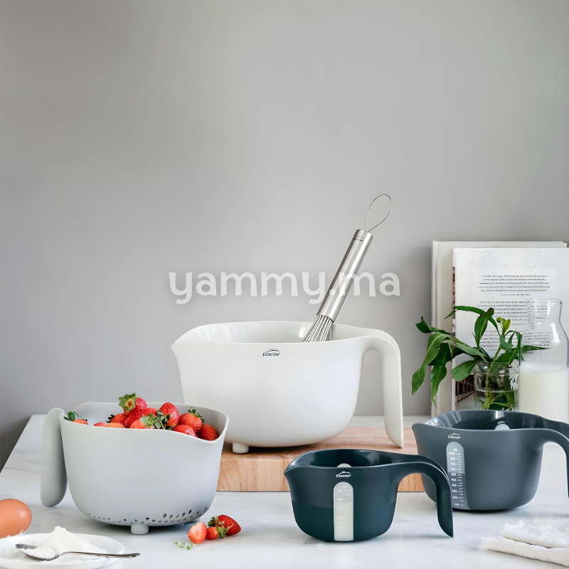 SET. 4 Récipients Bol, Passoire et Mesureur - Lacor 62633