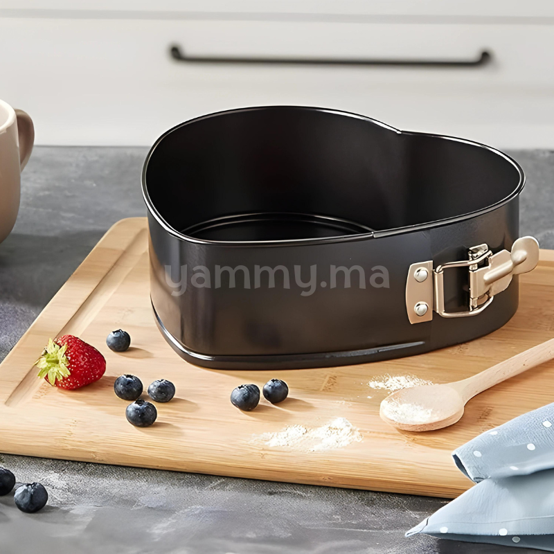 Moule Anti-Adhésif Demontable Coeur 22/H7.5 cm - Ibili