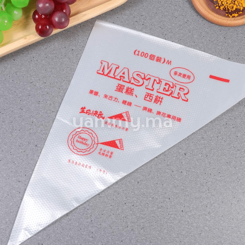 Poche à Douille Pâtissière Jetable 23.5 cm x 50 Pcs