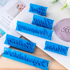 SET. 6 Emporte-pièces Texte "Happy, Birthday, Best, Wishes, et plus"