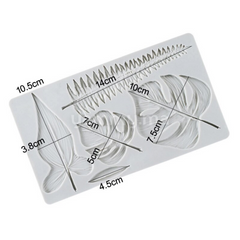 Moule Silicone 5 Feuilles Tropicales
