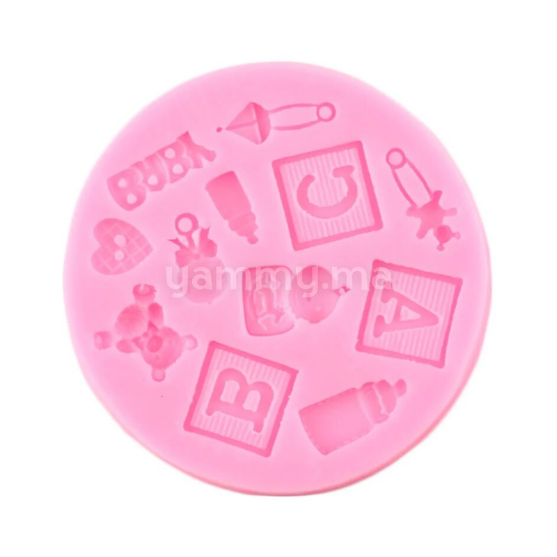 Moule Silicone Thème Baptême