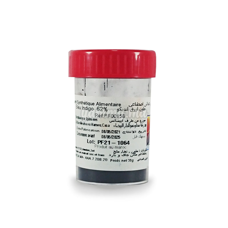 Colorant Alimentaire Bleu Indigo 62% 30gr - Coloratine