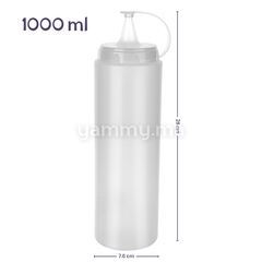 Flacon Verseur Souple Biberon à Sauce 1000 ml - Titiz