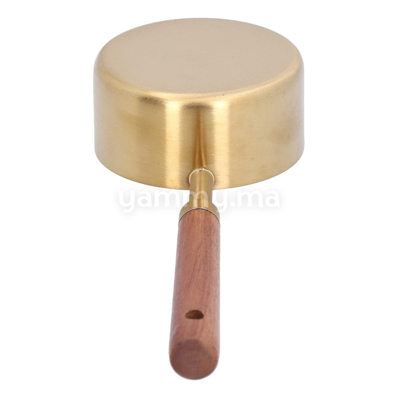 Cuillère et Casserole à Mesurer en Inox Doré 125 ml