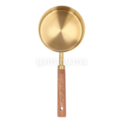 Cuillère et Casserole à Mesurer en Inox Doré 125 ml