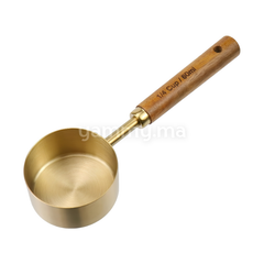 Cuillère et Casserole à Mesurer en Inox Doré 60 ml