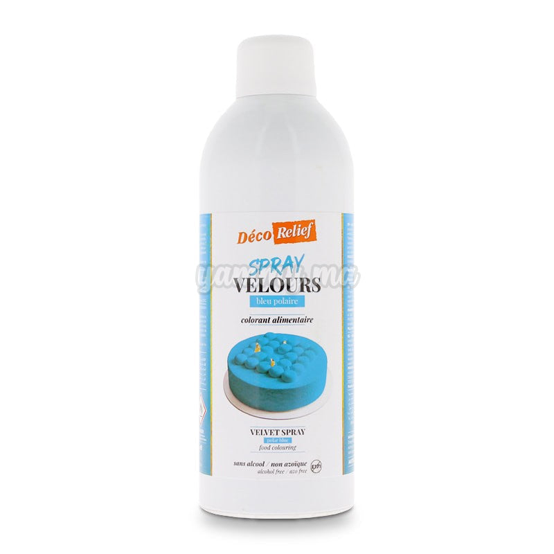 Spray Velours Bleu Polaire Beurre de Cacao 400 ml - Déco Relief