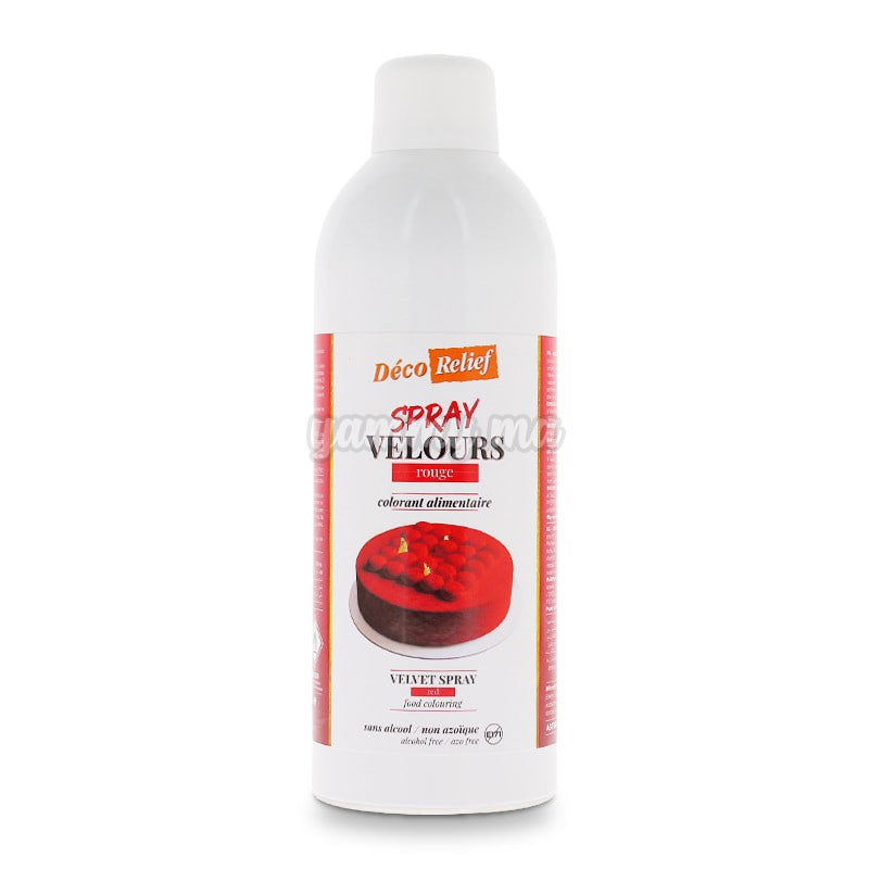 Spray Velours Rouge Beurre de Cacao 400 ml - Déco Relief