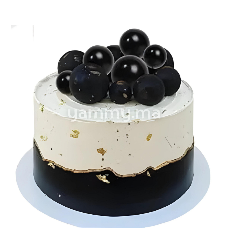 SET. 20 Décorations de Gâteau en Forme de Boules Noir