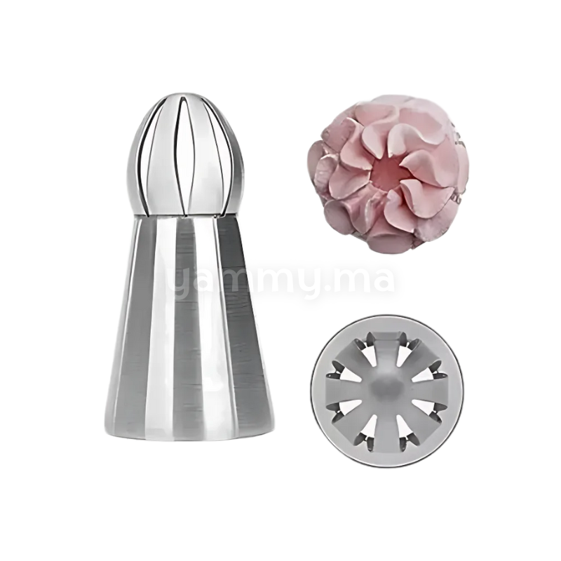 Douille Pâtissière Sphère en Inox Ø 24 mm "DL047"
