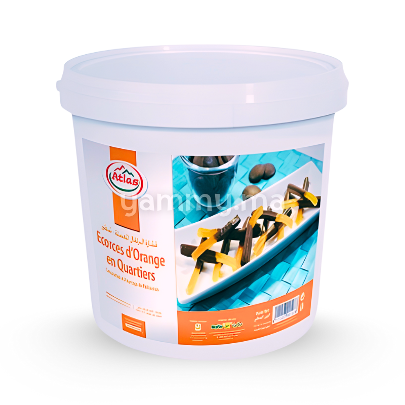 Écorces d’Orange Confits en Quartiers 500 gr (Repack) - Atlas