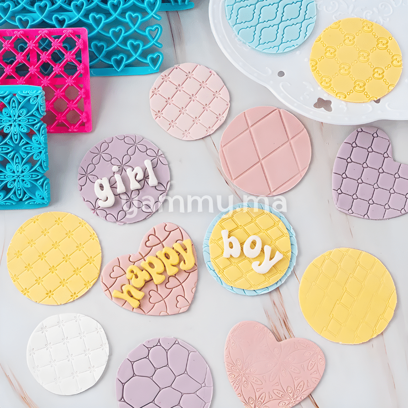 Embosseur Pâte à Sucre Pour Effet Matelassé Relief