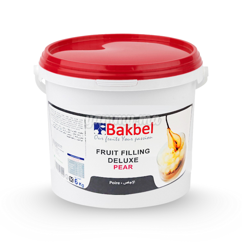 Fourrage aux fruits Deluxe Poire 70% 500 gr (Repack) - Bakbel