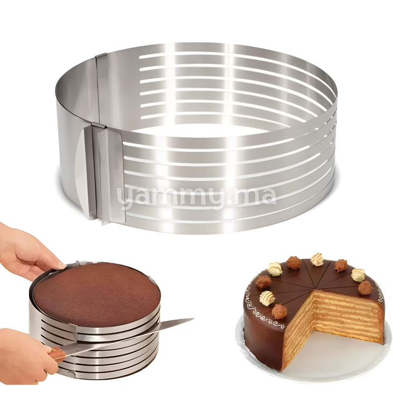 Lyre à Génoise Extensible Inox 24-30 cm - Patisse 02461