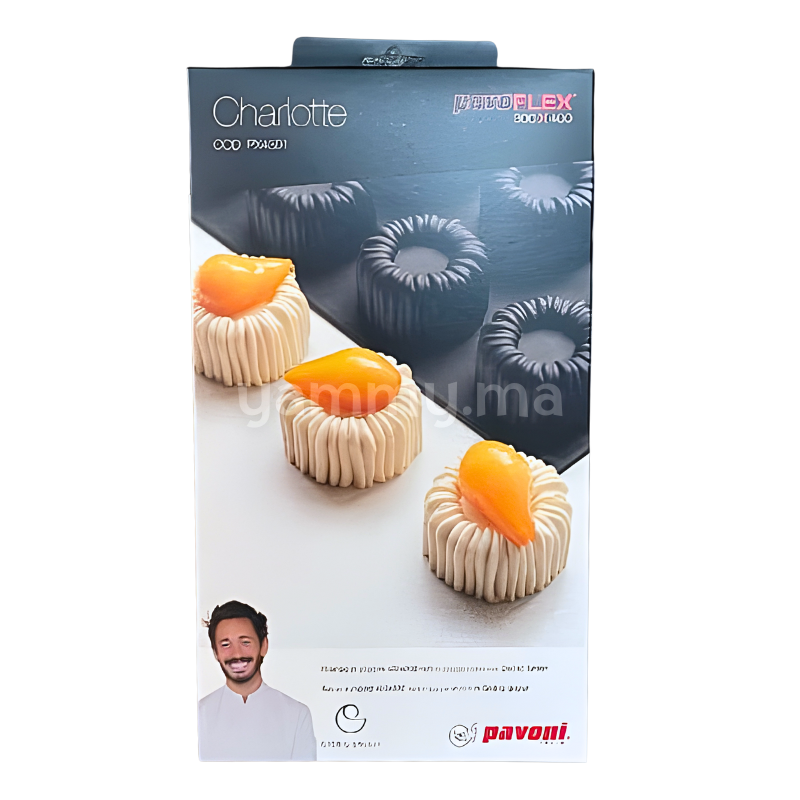Moule Silicone Charlotte Ø 7.5 x H 4.5 cm (x12) "PX4391" – Pavoni
