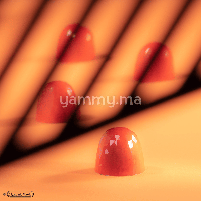 Moule Chocolat en Polycarbonate Cône Facette "CW12056" 14.5gr - Chocolate World