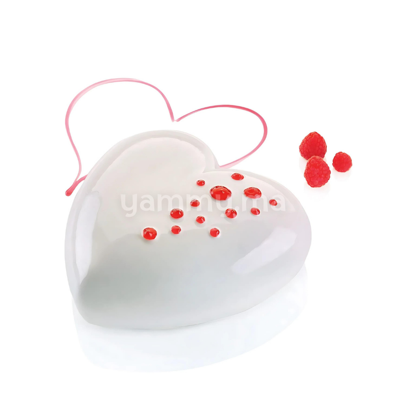 Moule Silicone Coeur 3D Ti Amo 1000 + Cutter - Silikomart