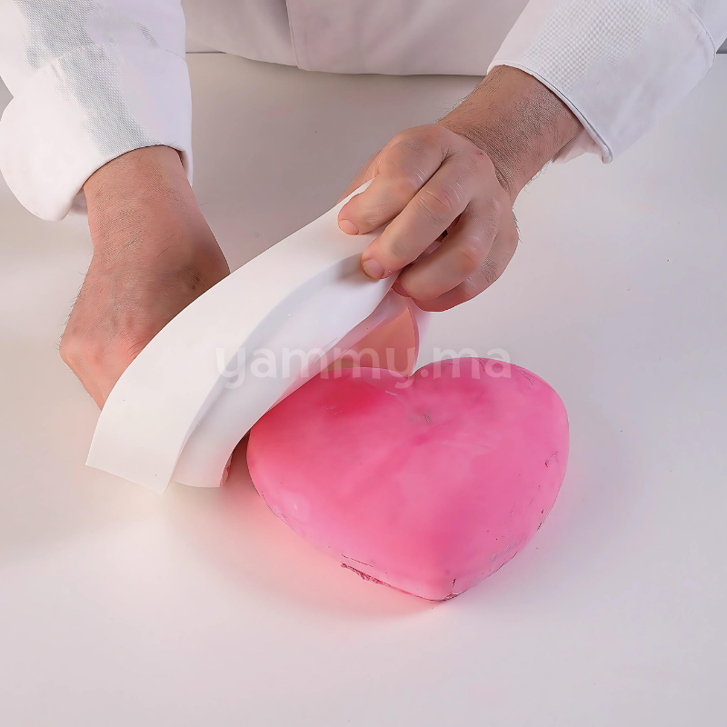 Moule Silicone Coeur 3D Ti Amo 1000 + Cutter - Silikomart