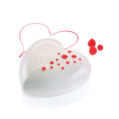 Moule Silicone Coeur 3D Ti Amo 1000 + Cutter - Silikomart